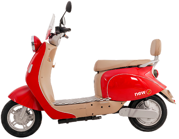 Scooter Elétrica Cappuccino 1000W Vermelha – New E-Bike