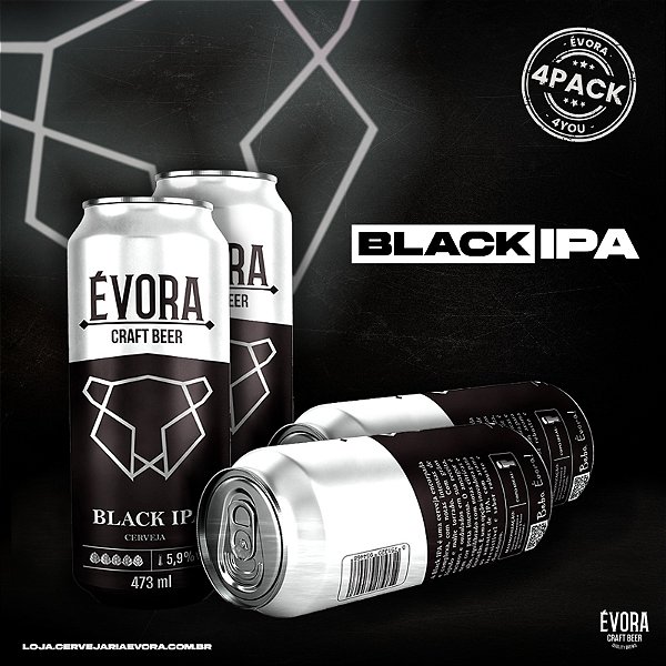 4PACK LATA BLACK IPA