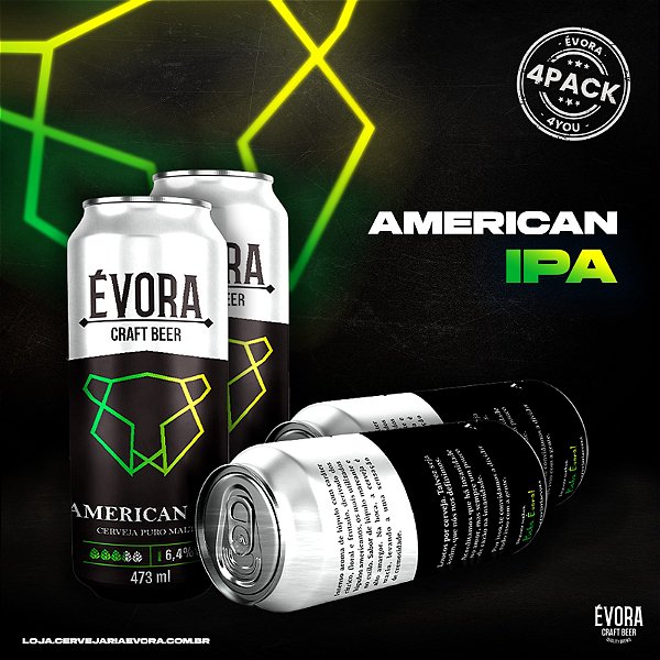 4PACK LATAS DA AMERICAN IPA