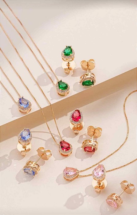 Conjunto Gota Esmeralda