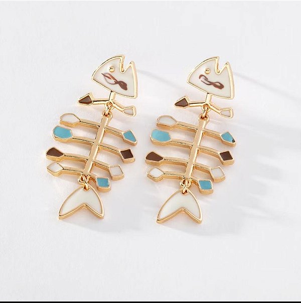 Brinco Espinha de Peixe Vintage