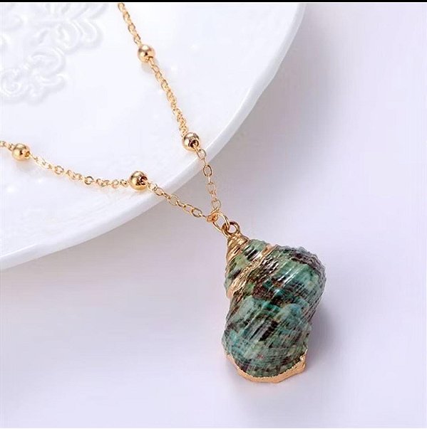 Cordão Concha Verde