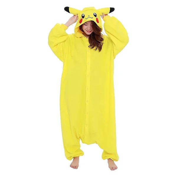 Kigurumi Unissex Pokémon Pikachu