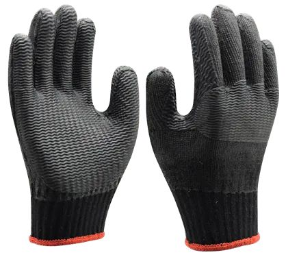 LUVA RUBBER BLACK LATEX C/ ALGODÃO SUPER SAFETY CA 34370