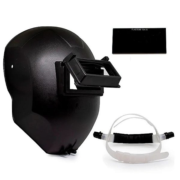 MASCARA SOLDA VISOR ARTICULADO C/ CATRACA PLASTCOR CA 36014