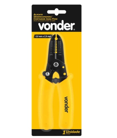 ALICATE DESENCAPADOR CORTADOR, PARA FIOS, VONDER