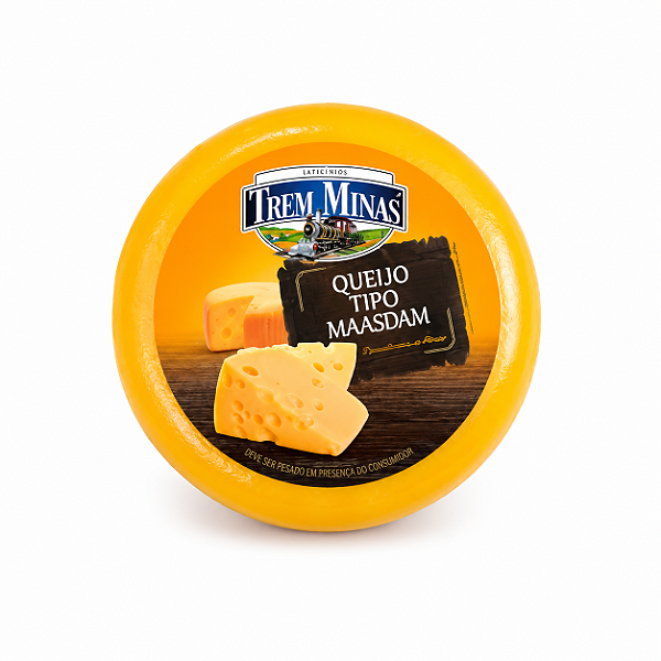 QUEIJO TIPO MAASDAM TREM MINAS