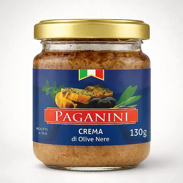 CREME DE AZEITONA PRETA PAGANINI 130G