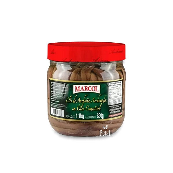 FILES DE ANCHOITAS ANCHOVADAS MARCOL 1,1KG