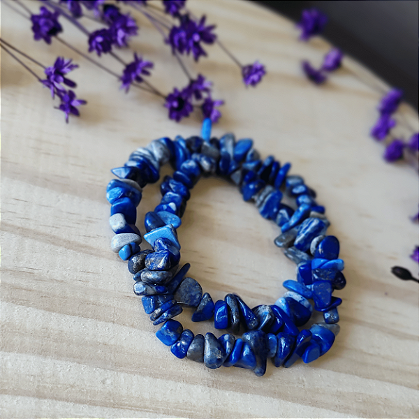 Pulseira Lápis Lazúli; Elevação Espiritual - Propósito - Dom