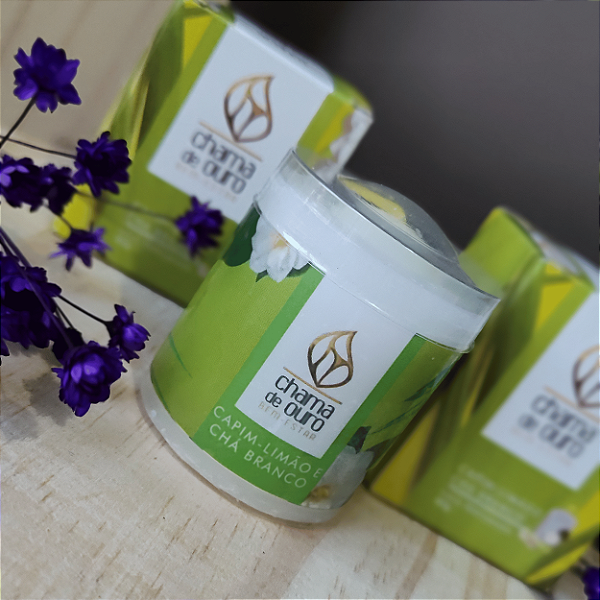 Vela Aromática - Capim Limão e Chá Branco