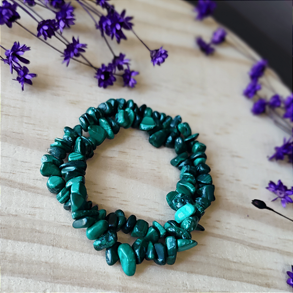 Pulseira Malaquita; Cura - Vitalidade - Beleza