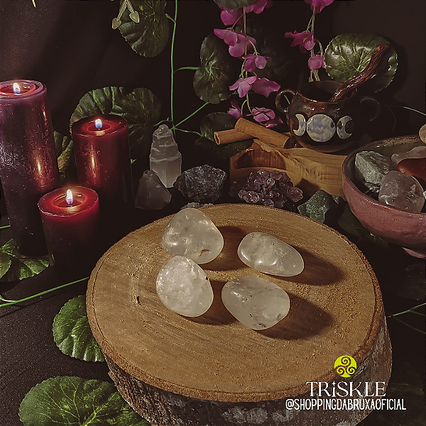 Pedra Quartzo Cristal Rolada; Purificador - Energizador - Intensificador