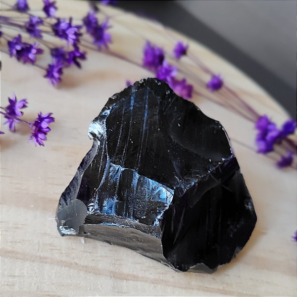 Pedra Obsidiana Bruta; Proteção - Cura Espiritual - Consciência