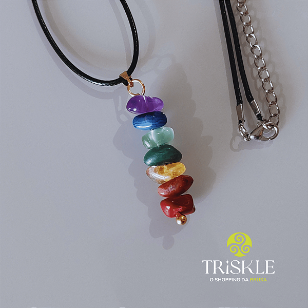 Pingente Cascalho; Chakras