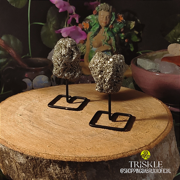 Pedra Pirita na Base; Prosperidade - Sucesso - Riqueza