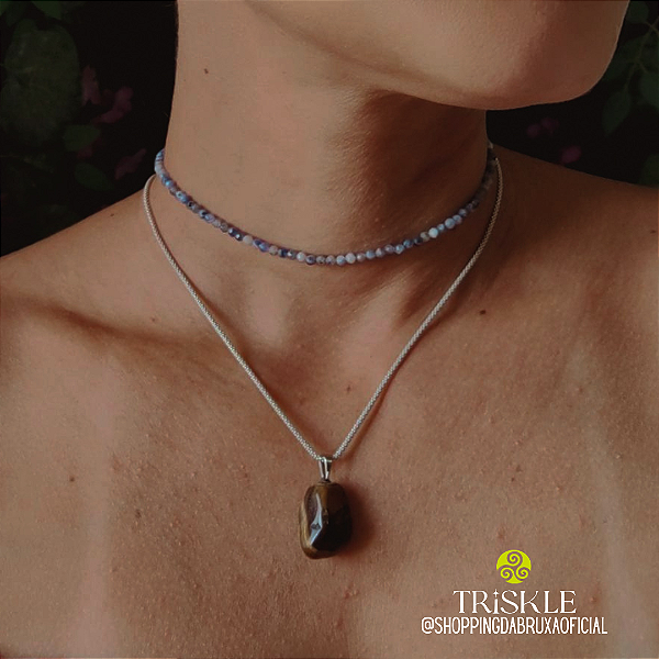 Choker Sodalita; Proteção - Clareza Mental - Direcionamento