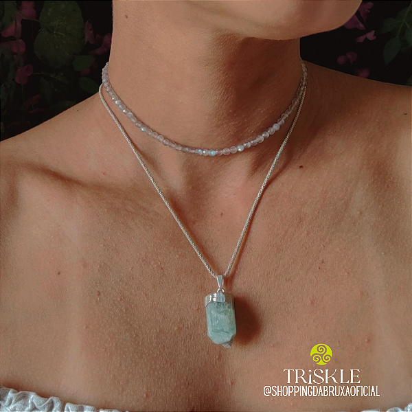 Choker Labradorita; Coragem - Mudanças - Proteção