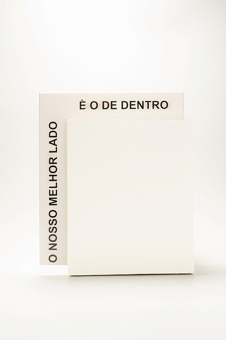 Placa Batente De Porta - O Nosso Melhor Lado É O De Dentro