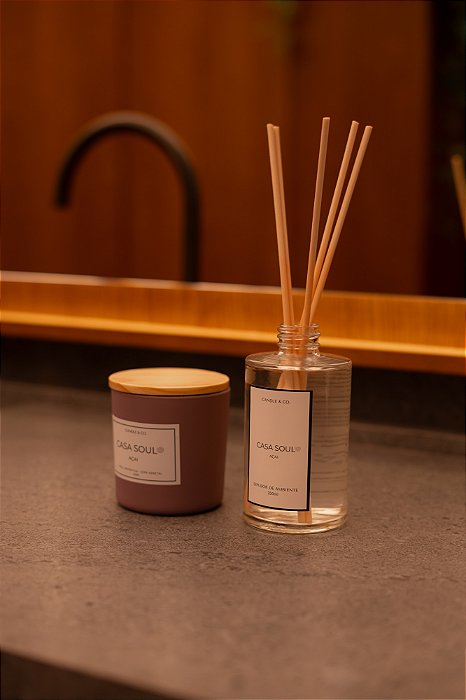 Kit Açaí Com Vela Aromática E Difusor De Ambiente 250ml