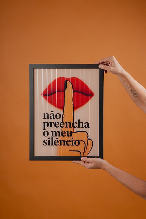 Quadro Off - Não Preencha Meu Silêncio