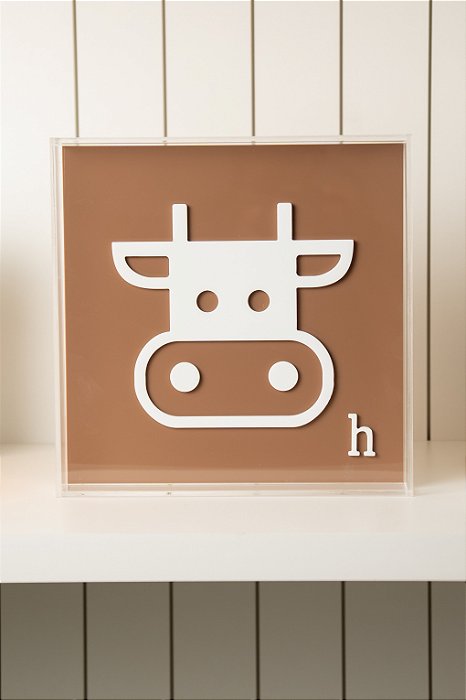Quadro Marrom - Vaca H