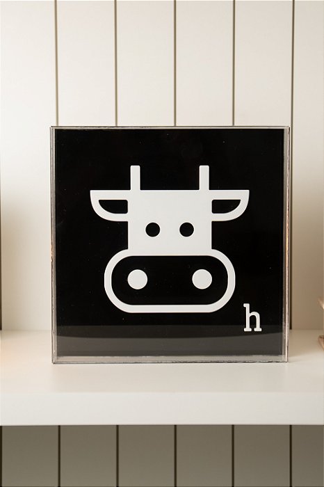 Quadro Preto - Vaca H