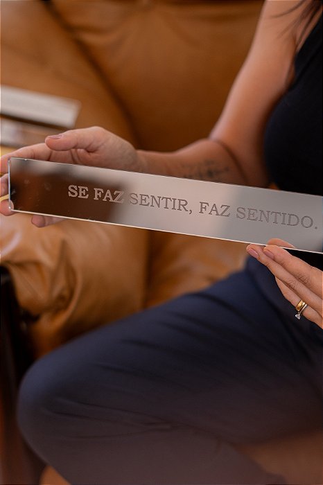 Placa Espelhada - Prata