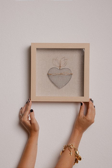 Quadro Em Madeira Maior - Sagrado Coração