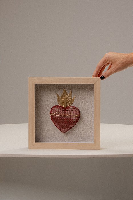 Quadro Em Madeira - Sagrado Coração de Jesus