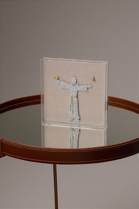 Quadro Em Acrílico Escultura São Francisco De Assis