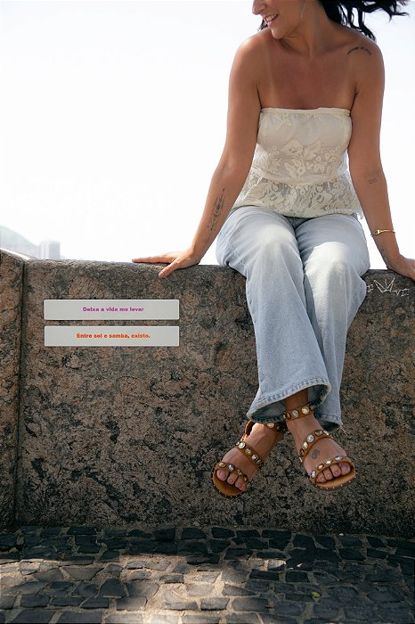 Placa Branca - Andar Com Fé Eu Vou