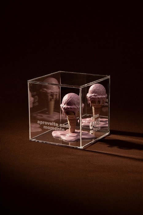 Cubo Prata - Aproveite cada momento antes que derreta.