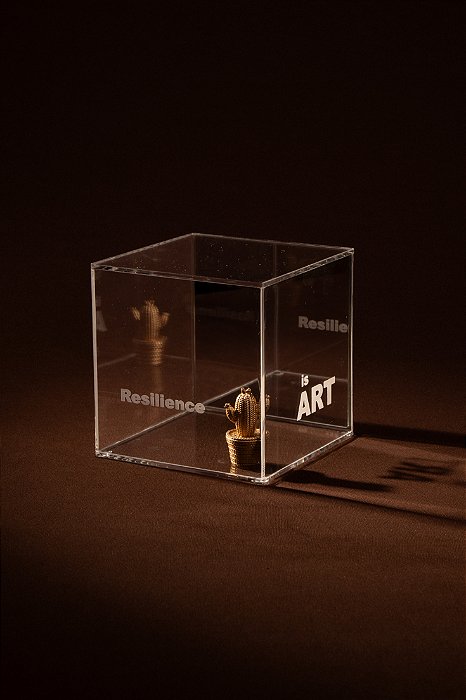 Cubo Prata - Resilience Is Art