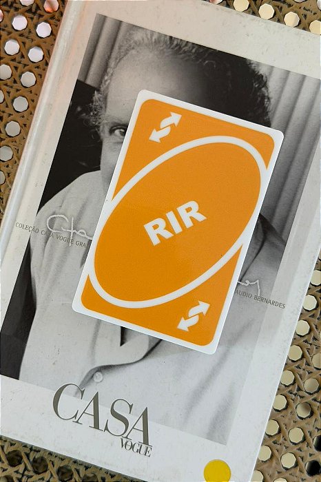 Carta Rir Reverso Amarelo