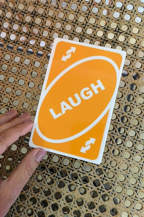 Carta Laugh Reverso Amarelo - Maior