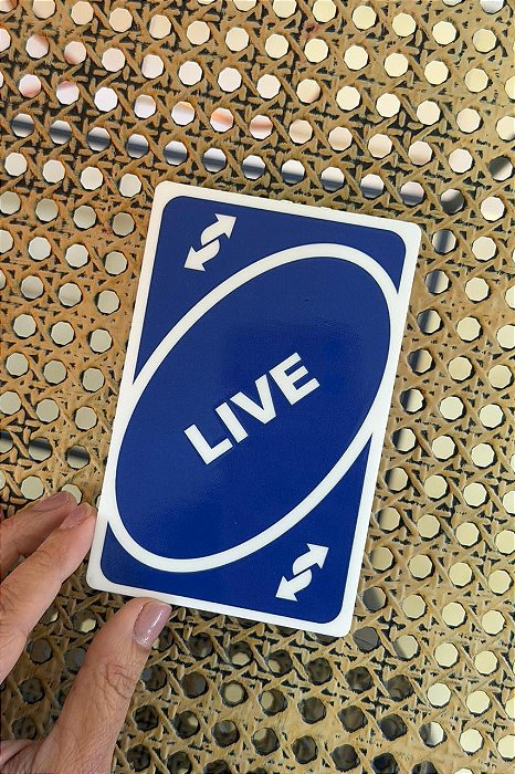 Carta Live Reverso Azul - Maior