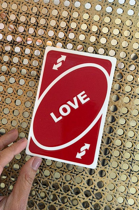 Carta Love Reverso Vermelho - Maior
