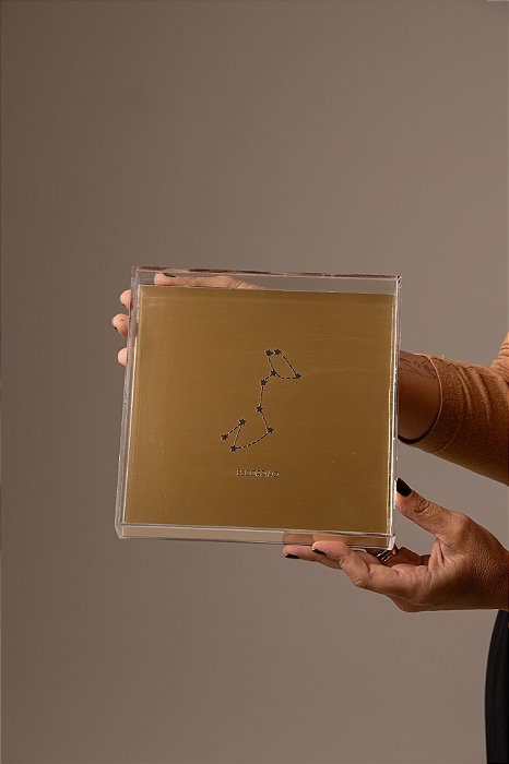 Quadro em Acrílico Dourado - Escorpião