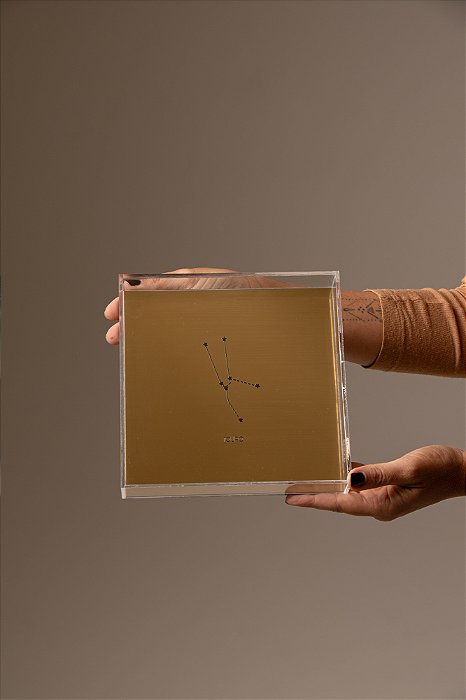 Quadro em Acrílico Dourado - Touro
