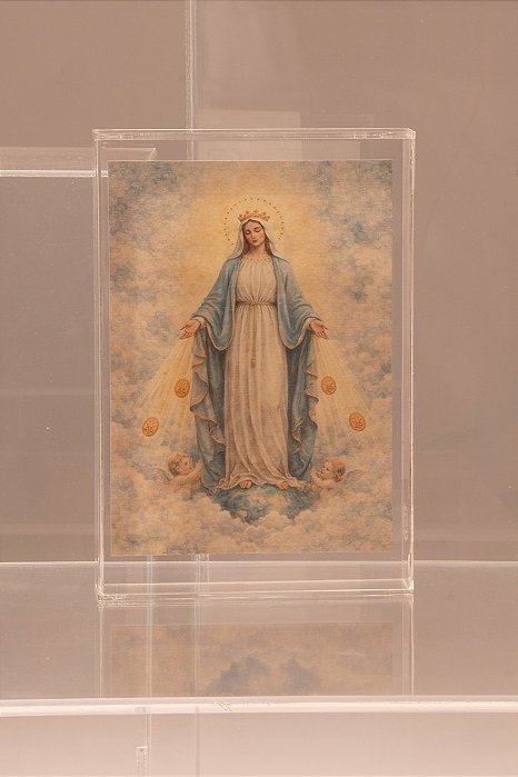 Quadro em Acrílico Nossa Senhora das Graças em Aquarela