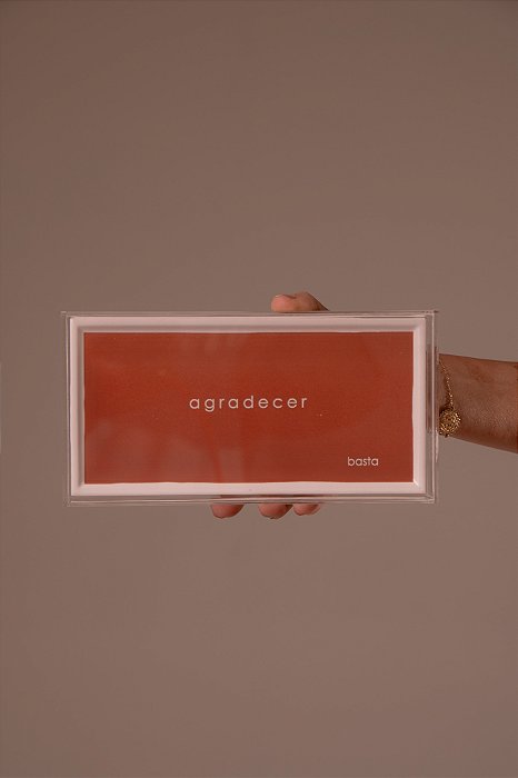 Quadro em Acrílico Azulejo Vermelho - Agradecer