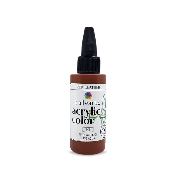 ACRYLIC COLOR 147 RED LEATHER 30ML UND