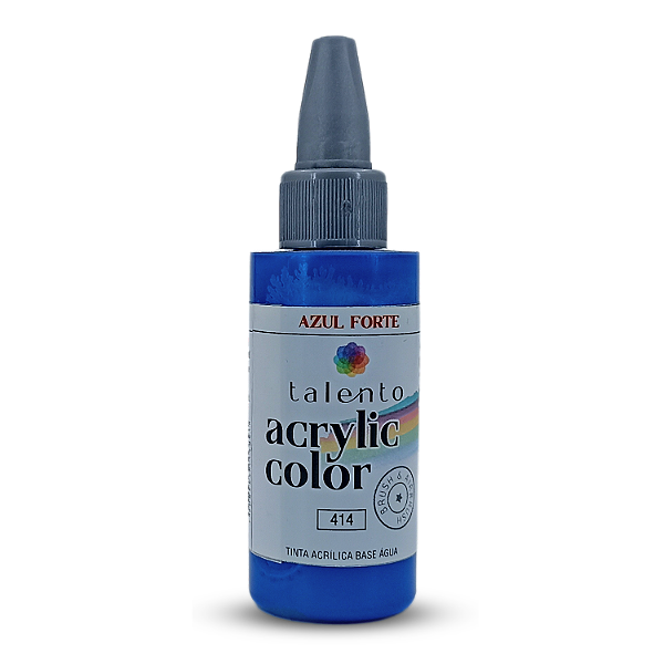 ACRYLIC COLOR 414 AZUL FORTE METALICO 30ML UND