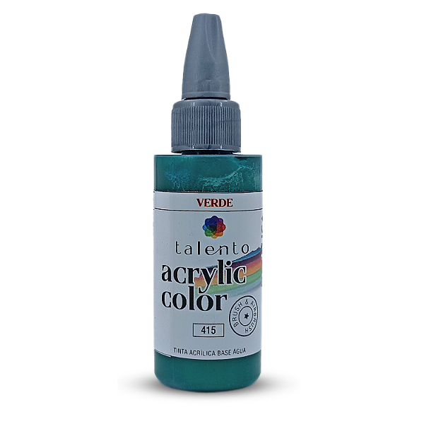 ACRYLIC COLOR 415 VERDE METÁLICO 30ML UND