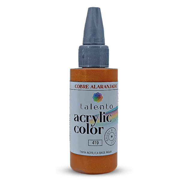 ACRYLIC COLOR 419 COBRE ALARANJADO ESCURO 30ML UND
