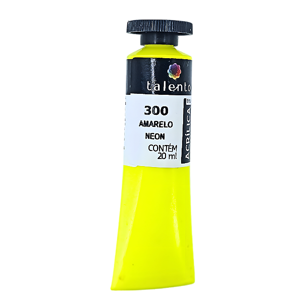 TINTA P/TELA 20ML 300-AMARELO NEON UND