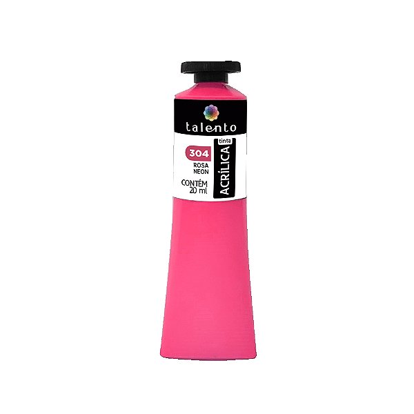 TINTA P/TELA 20ML 304-ROSA NEON UND