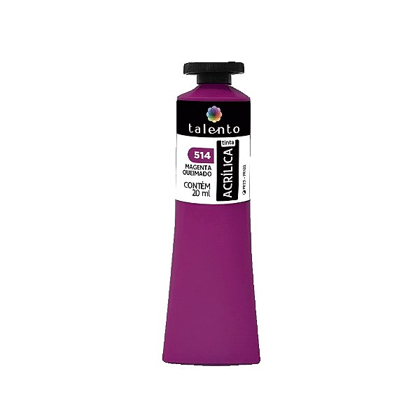 TINTA P/TELA 20ML 514 MAGENTA QUEIMADO UND