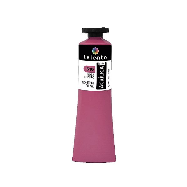 TINTA P/TELA 20ML 516 ROSA ESCURO UND